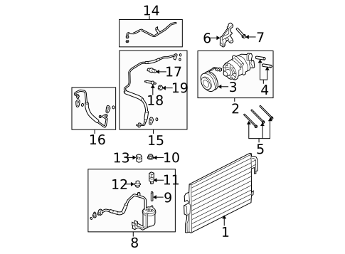 A/C Accumulator/Receiver Drier for 2008 Ford Escape #0