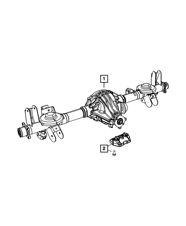 52114882AF - Rear Axle: Rear Complete Axle Assembly for Mopar Image