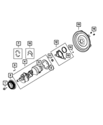 5038113AD - 6.4L Gas; Engine: Flywheel for Mopar Image