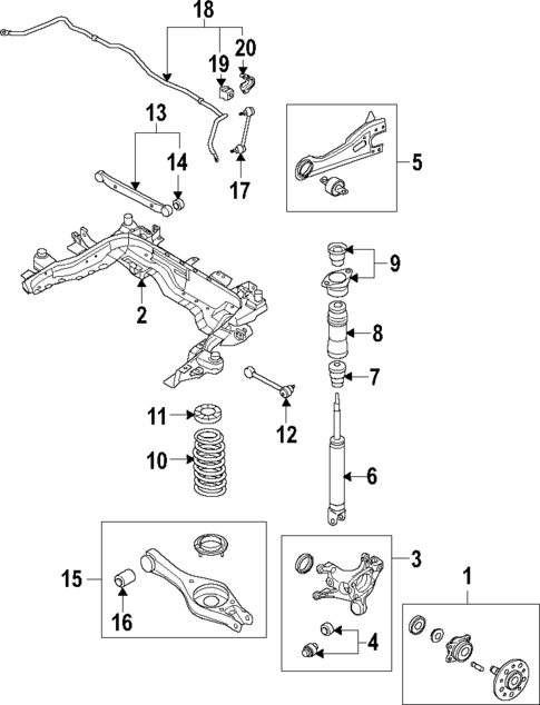 Rear Suspension for 2009 Kia Rondo #0