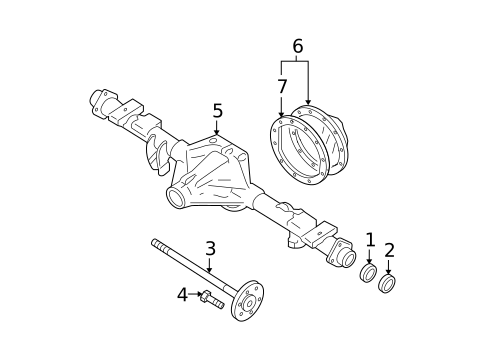 Axle Housing for 2012 Chevrolet Suburban 2500 #0