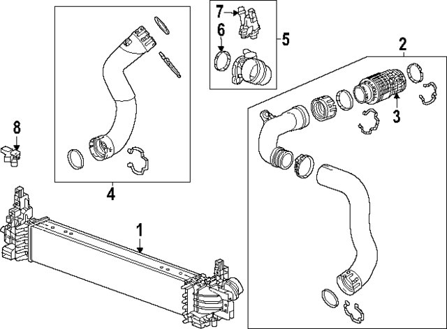 12708500 - : Turbocharger Inlet Duct for Buick: Encore GX Image