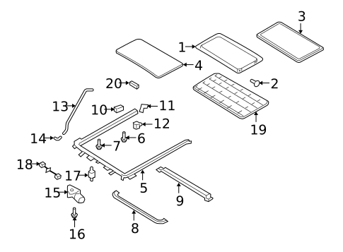 Roof for 2008 Mercury Mariner #0