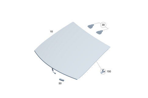 Windshield for 2026 Mercedes-Benz Maybach EQS 680 SUV #0