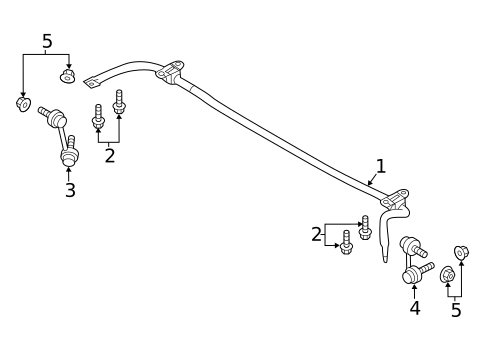 Stabilizer Bar & Components for 2020 Volvo S60 #1
