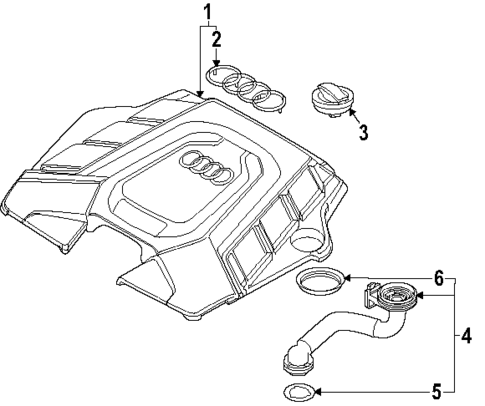 Engine Appearance Cover for 2025 Audi Q7 #0