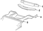 20543773 - Body: Cross Bar for Buick: Skyhawk | Chevrolet: Cavalier | Oldsmobile: Firenza | Pontiac: J2000 Sunbird, Sunbird Image