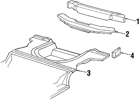 Rear Body for 1985 Pontiac J2000 Sunbird #1