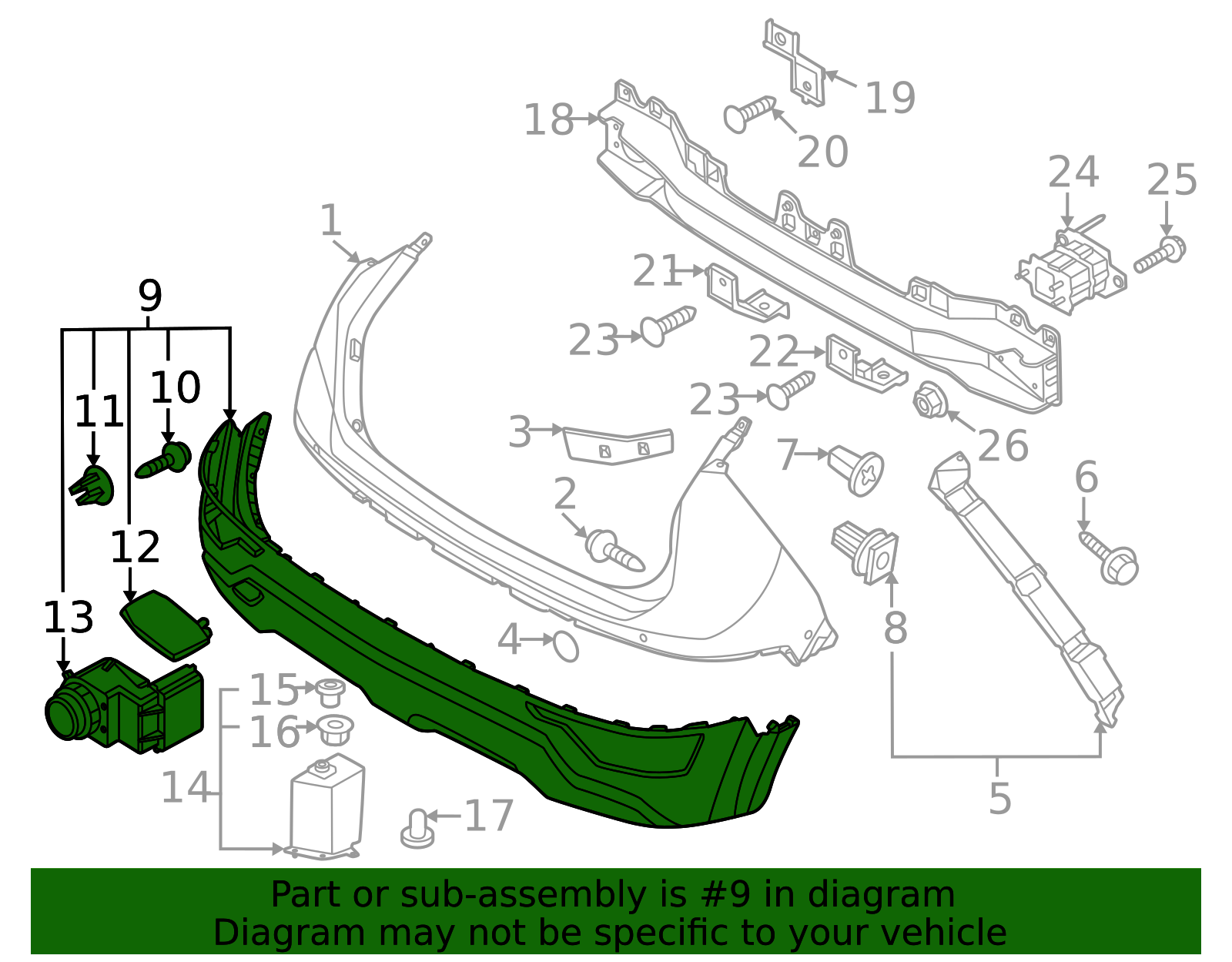 2023-2025 Kia Niro Lower Cover 86650-AT150 | TascaParts.com