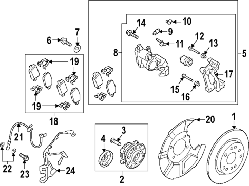 Rear Brakes for 2025 Hyundai Santa Fe #0