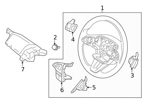 Steering Wheel & Trim for 2017 Ford Escape #0
