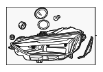 8W6941011B - Electrical: Headlamp Assembly for Audi Image