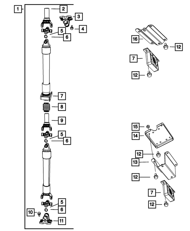 « 52123132AB –  : Entraînement Arbre pour Mopar Image »