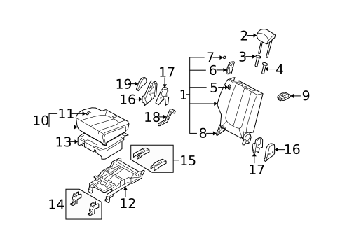 Second Row Seats for 2009 Kia Rondo #0