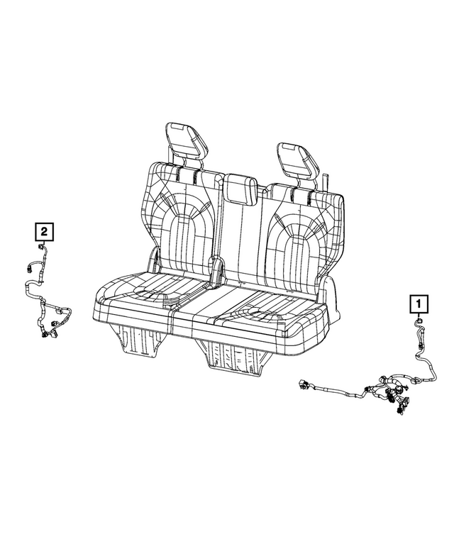 68405533AD - Electrical: Seat Wiring, Left for Mopar Image