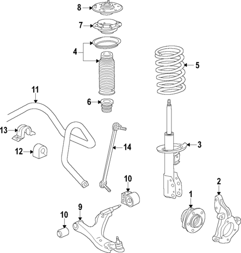 Suspension Components for 2008 Saturn Astra #1