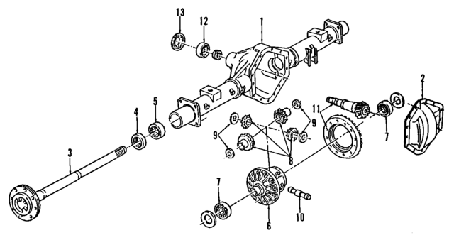25824250 - Universals &amp; Rear Axle: Side Differential Bearing for GM Image