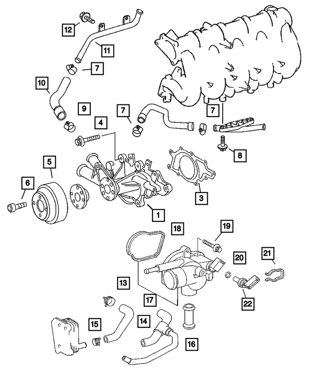 5080151AA - : Oil Cooler Hose for Mopar Image