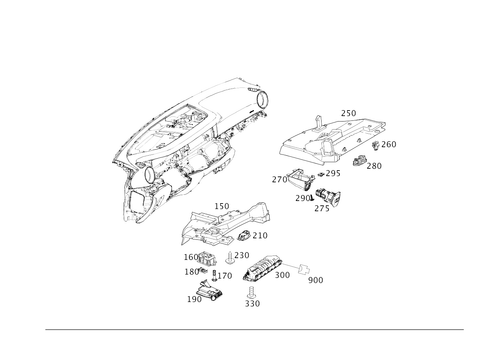 Instrument Panel Detachable Parts for 2025 Mercedes-Benz E53 AMG #0
