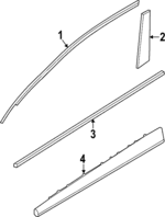 82210XG000 - Body: Belt Molding for Kia: EV6 Image