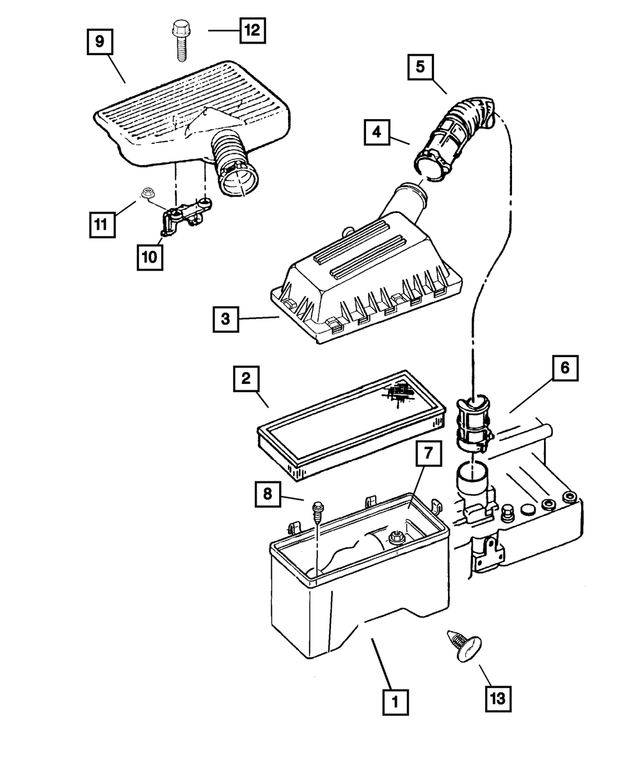 4854153AC - : Air Cleaner Body for Mopar Image