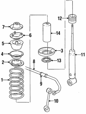 Rear Suspension for 1984 Porsche 928 | OEM Parts Online