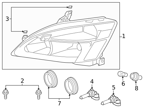 Bulbs - Chassis for 2005 Honda Accord #0