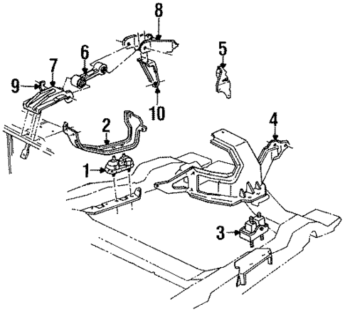 Engine & Trans Mounting for 1986 Oldsmobile Cutlass Ciera #0