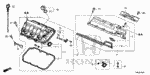 123435G0000 - Engine: SEAL SET, HEAD COVER PLUG TUBE for Honda Image