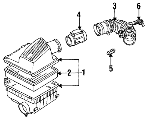 Air Intake for 1994 Volkswagen Corrado #0