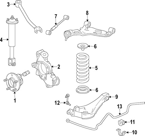 Rear Suspension for 2012 Cadillac CTS #0