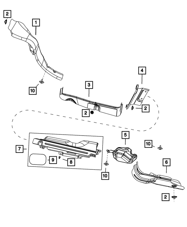 4881502AE - Exhaust: Exhaust Shield for Mopar Image