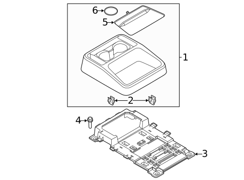 Rear Console for 2023 Ford Explorer #0