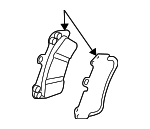 7L0698151AG - Brakes: Brake Pads for Audi: Q7 Image