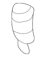 17117514402 - Cooling System: Radiator Assembly Upper Insulator for BMW: 323Ci, 323i, 325Ci, 325i, 325xi, 328Ci, 328i, 328xi, 330Ci, 330i, 330xi, 335i, 335xi, 525i, 530i, 545i, 745i, 745Li, 750i, 750Li, 760i, 760Li, M3, X5, Z4 Image