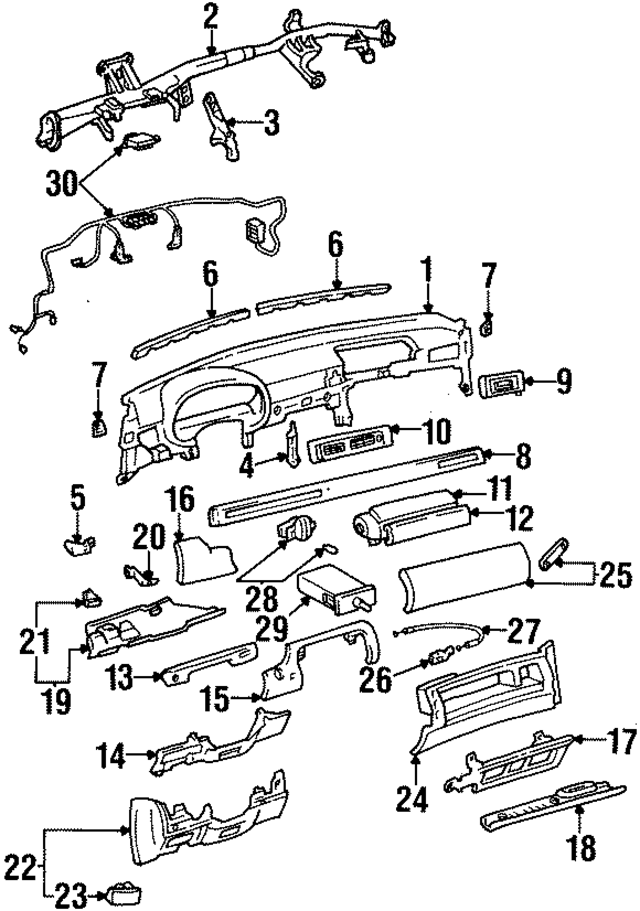 5555024060G0 - : Glove Box Door for Lexus Image