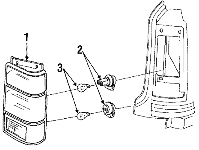 F3TZ13404B - Electrical: Combo Lamp Assembly for Ford Image