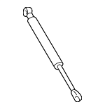 4B9827552M - Body: Lift-gate Lift Support for Audi: A6, A6 Quattro, Allroad Quattro, S6 Image