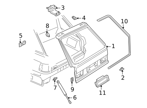 Gate & Hardware for 2000 Audi A6 Quattro #0