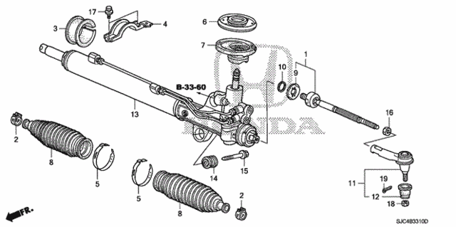 P.S. Gear Box for 2011 Honda Ridgeline #0