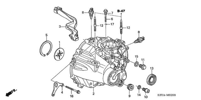 MT Transmission Case for 2005 Honda Insight #0