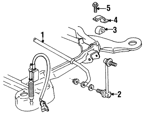 Stabilizer Bar & Components for 1993 Cadillac Allante #0