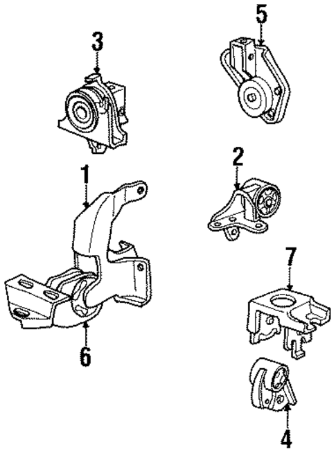 Engine & Trans Mounting for 1998 Dodge Grand Caravan #0