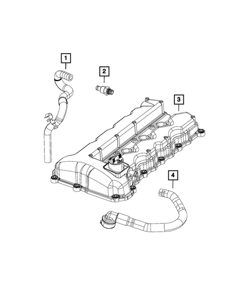 Crankcase Ventilation for 2017 Jeep Compass #0