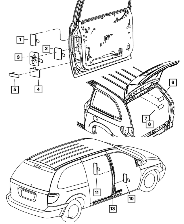 4664280AD - Labels All Vehicle Locations: Air Bag Warning Label for Mopar Image