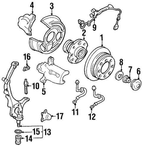 Anti-Lock Brakes for 1996 Honda Prelude #1