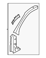 8K0809201 - Body: Hinge Pillar for Audi Image