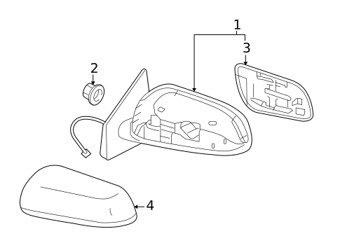 Outside Mirrors for 2014 Mitsubishi Lancer #0