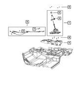 5106035AH - C635; 6-Speed; Manual Transaxle: Transmission Shifter for Dodge: Journey Image