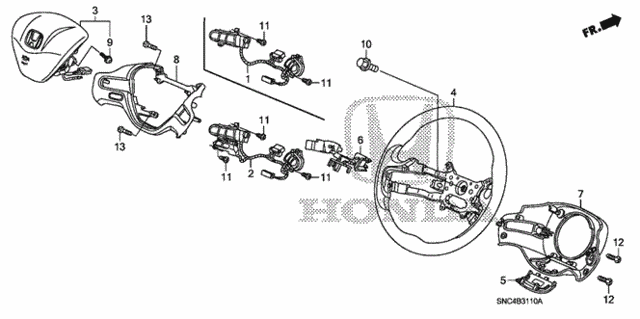 Steering Wheel (SRS) (1) for 2006 Honda Civic #0